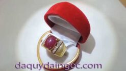 NHẪN VÀNG 18K ĐÁ RUBY