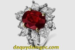 NHẪN VÀNG TRẮNG ĐÁ AGATE
