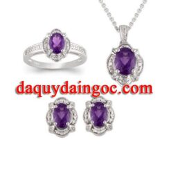 BỘ TRANG SỨC ĐÁ AMETHYST