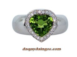 NHẪN NỮ VÀNG TRẮNG ĐÁ PERIDOT