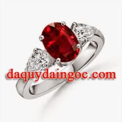 NHẪN NỮ VÀNG TRẮNG ĐÁ AGATE