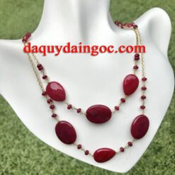DÂY CHUYỀN VÀNG 18K ĐÁ RUBY
