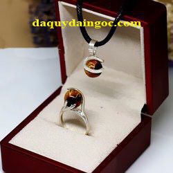 NHẪN BẠC Ý ĐÁ MẮT HỔ