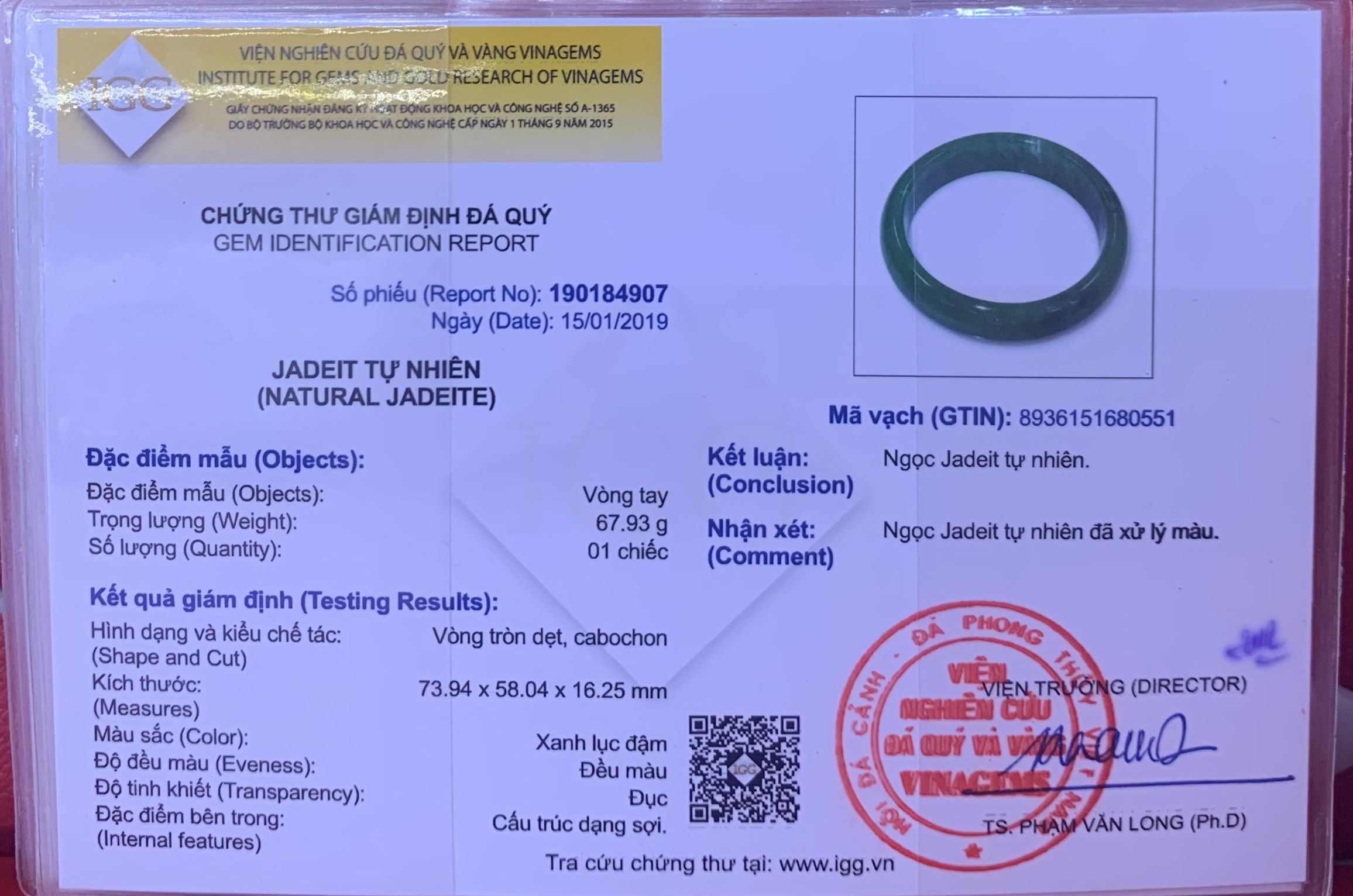 Vòng Cẩm thạch 8