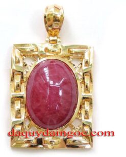 MẶT DÂY CHUYỀN VÀNG ĐÁ RUBY