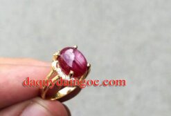 NHẪN VÀNG 18K ĐÁ RUBY