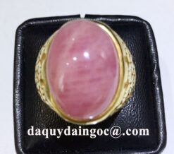 NHẪN VÀNG 18K ĐÁ RUBY HỒNG