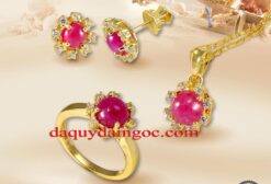 BỘ TRANG SỨC ĐÁ RUBY