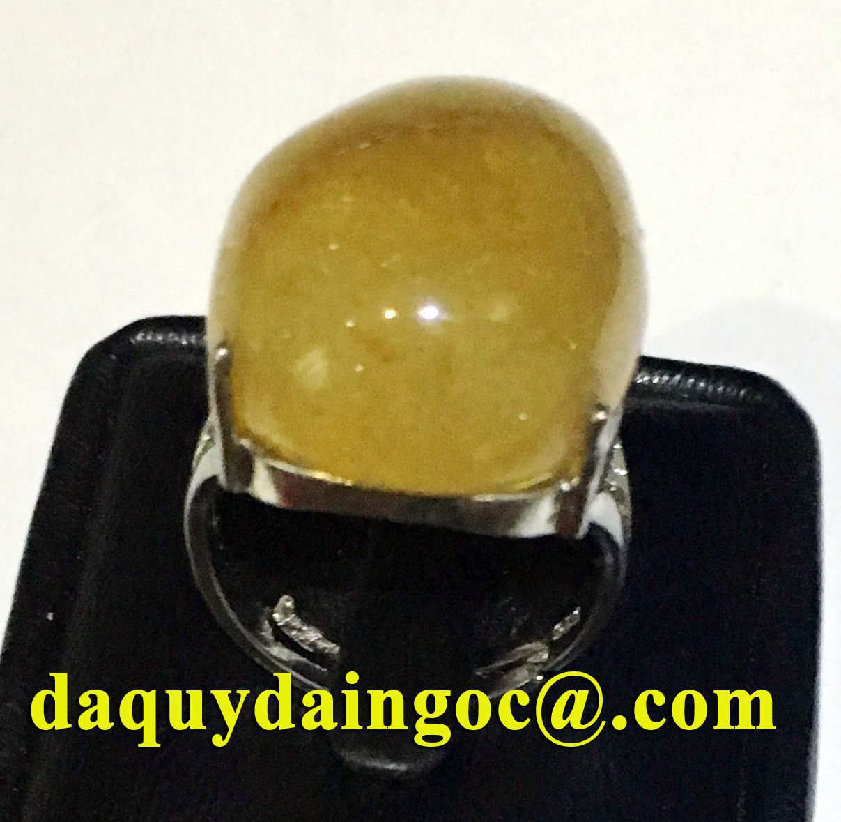 NHẪN THẠCH ANH TÓC VÀNG