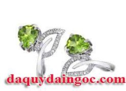 NHẪN NỮ VÀNG TRẮNG ĐÁ THIÊN NHIÊN