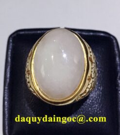 NHẪN VÀNG 18K ĐÁ SAPHIA TRẮNG