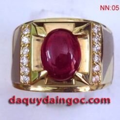NHẪN VÀNG 18K ĐÁ RUBY