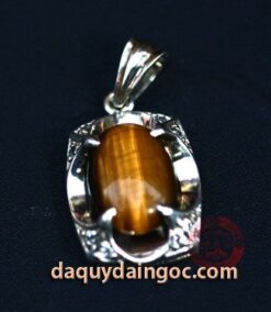 MẶT DÂY CHUYỀN BẠC ĐÁ MẮT HỔ