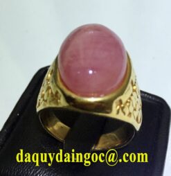 NHẪN VÀNG 18K ĐÁ RUBY HỒNG