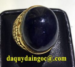 NHẪN VÀNG 18K ĐÁ SAPHIA ĐEN