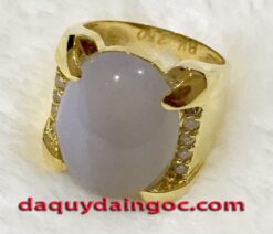NHẪN VÀNG 18K ĐÁ SAPHIA TRẮNG