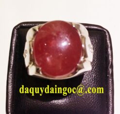 NHẪN NAM BẠC Ý ĐÁ RUBY
