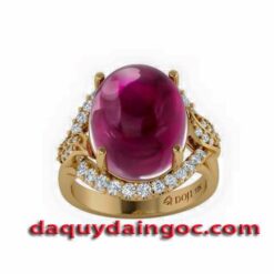 NHẪN NỮ VÀNG 18K ĐÁ RUBY