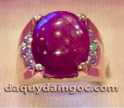 NHẪN VÀNG 18K ĐÁ RUBY