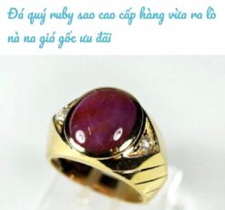 NHẪN NAM VÀNG 18K ĐÁ QUÝ RUBY