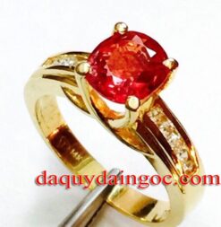 NHẪN NỮ VÀNG 18K ĐÁ RUBY
