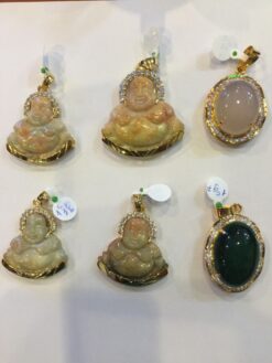 MẶT ĐÁ NGỌC PHỈ THÚY VÀNG 18K