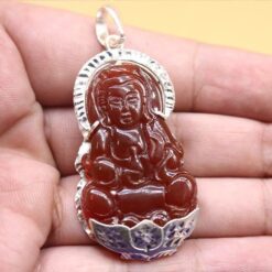 MẶT PHẬT ĐÁ THIÊN NHIÊN - BẠC